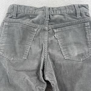 Levis 519 Corduroy Pants Mens 30x27 Gray Straight Leg Five Pocket Casual Y2k